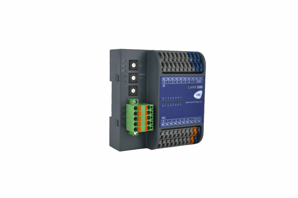 CANX D88 – CANopen I/O module with PNP outputs